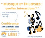 CONFÉRENCE À LIÈGE : « MUSIQUE et ÉPILEPSIES : (…)